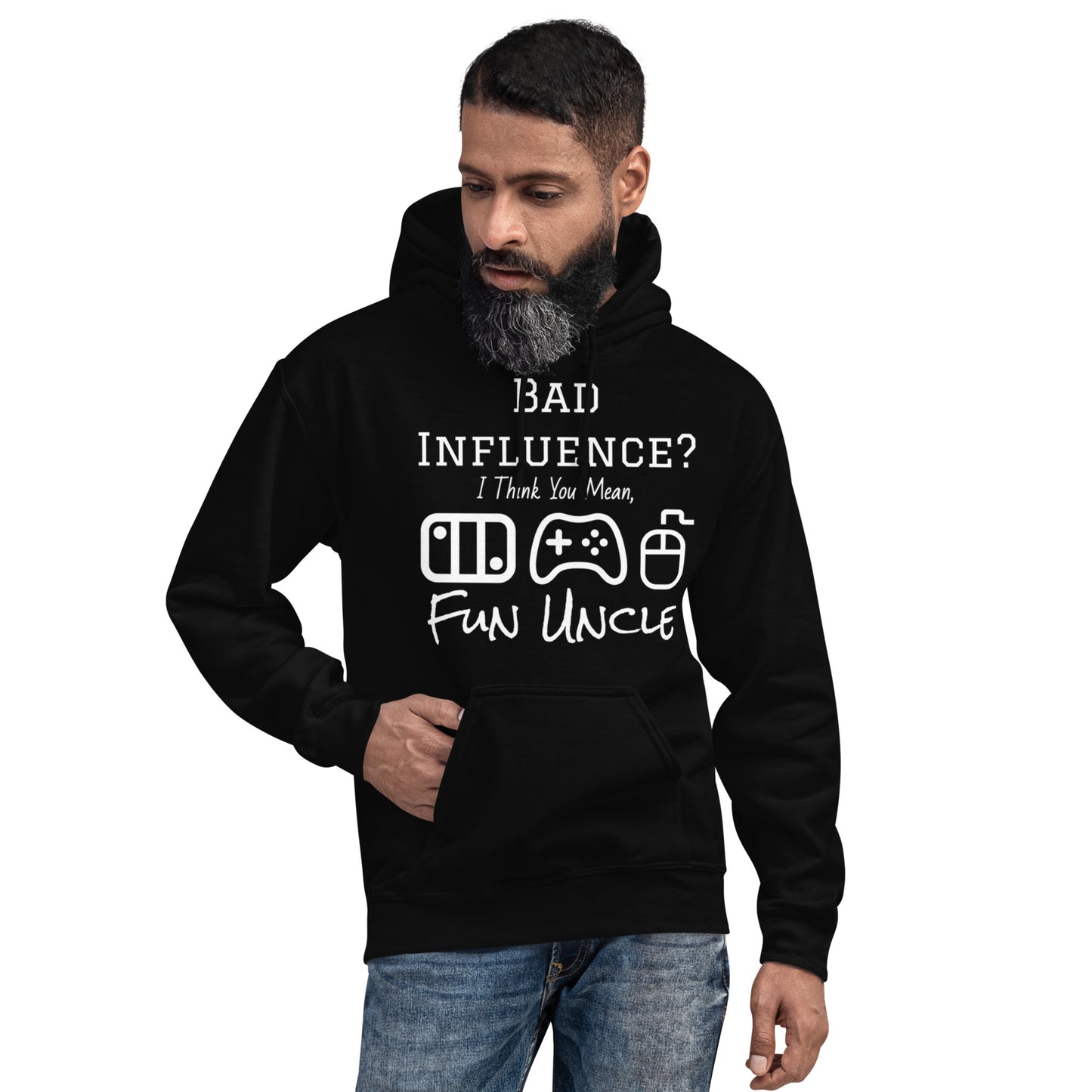 Gamer Uncle - Black Hoodie - All Inclusive Player