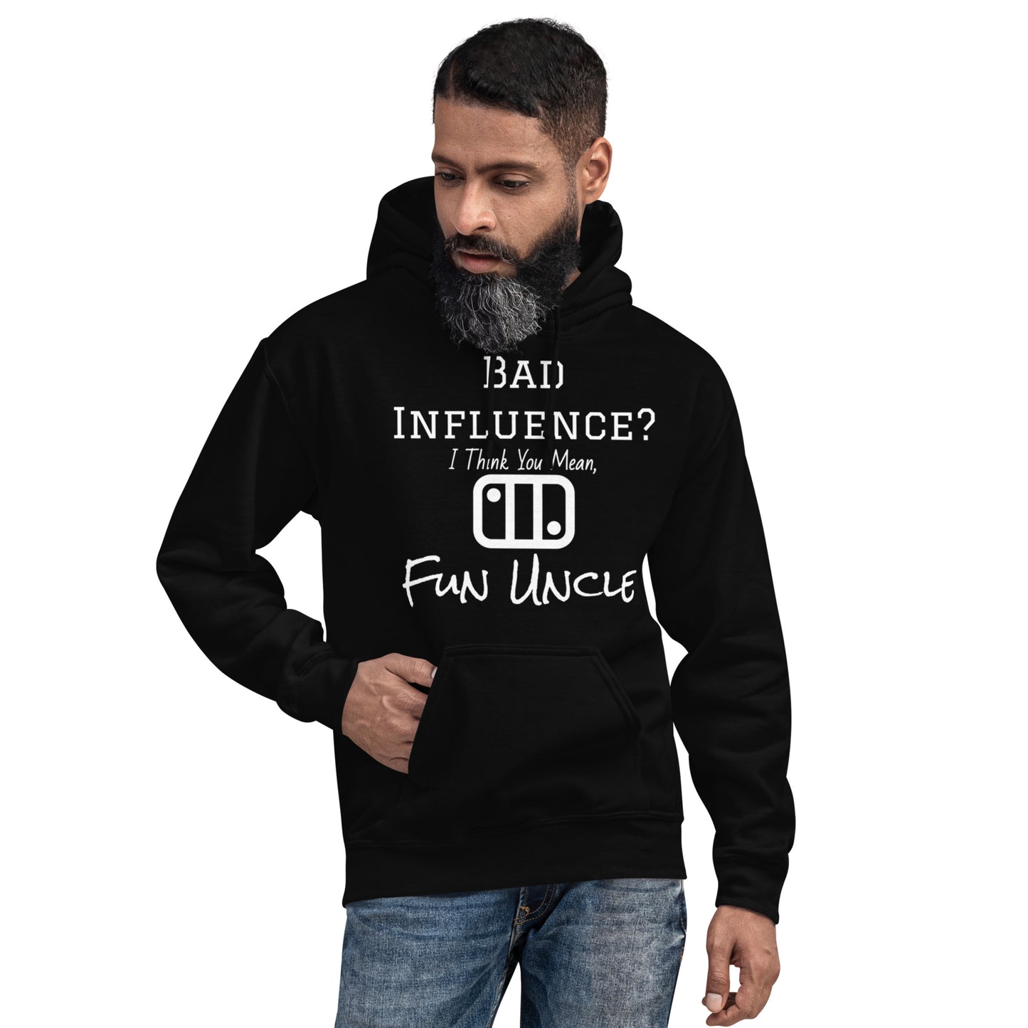 Gamer Uncle - Black Hoodie - Switch Player