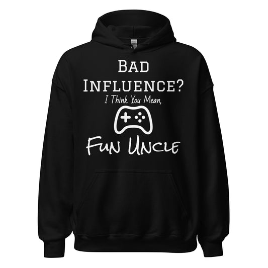 Gamer Uncle - Black Hoodie - Console Player