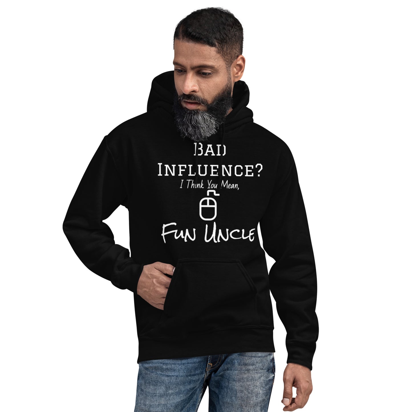 Gamer Uncle - Black Hoodie - PC Player