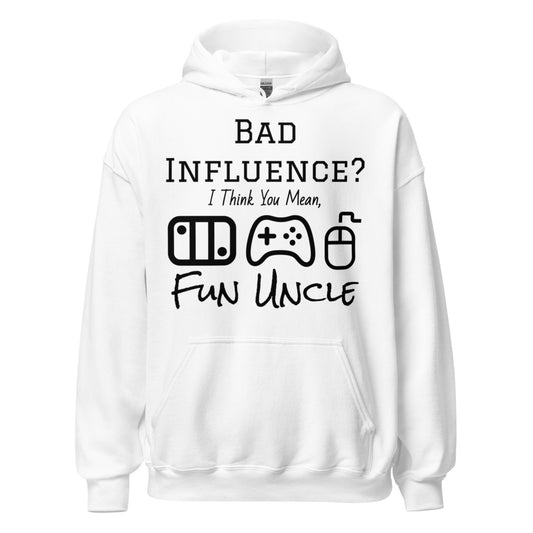 Gamer Uncle - White Hoodie - All Inclusive Player