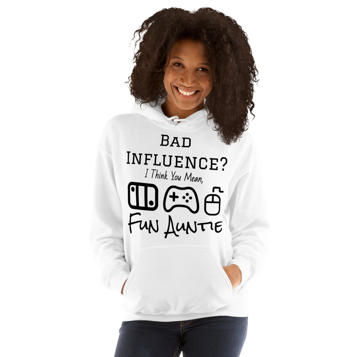 Gamer Auntie - White Hoodie - All Inclusive Player