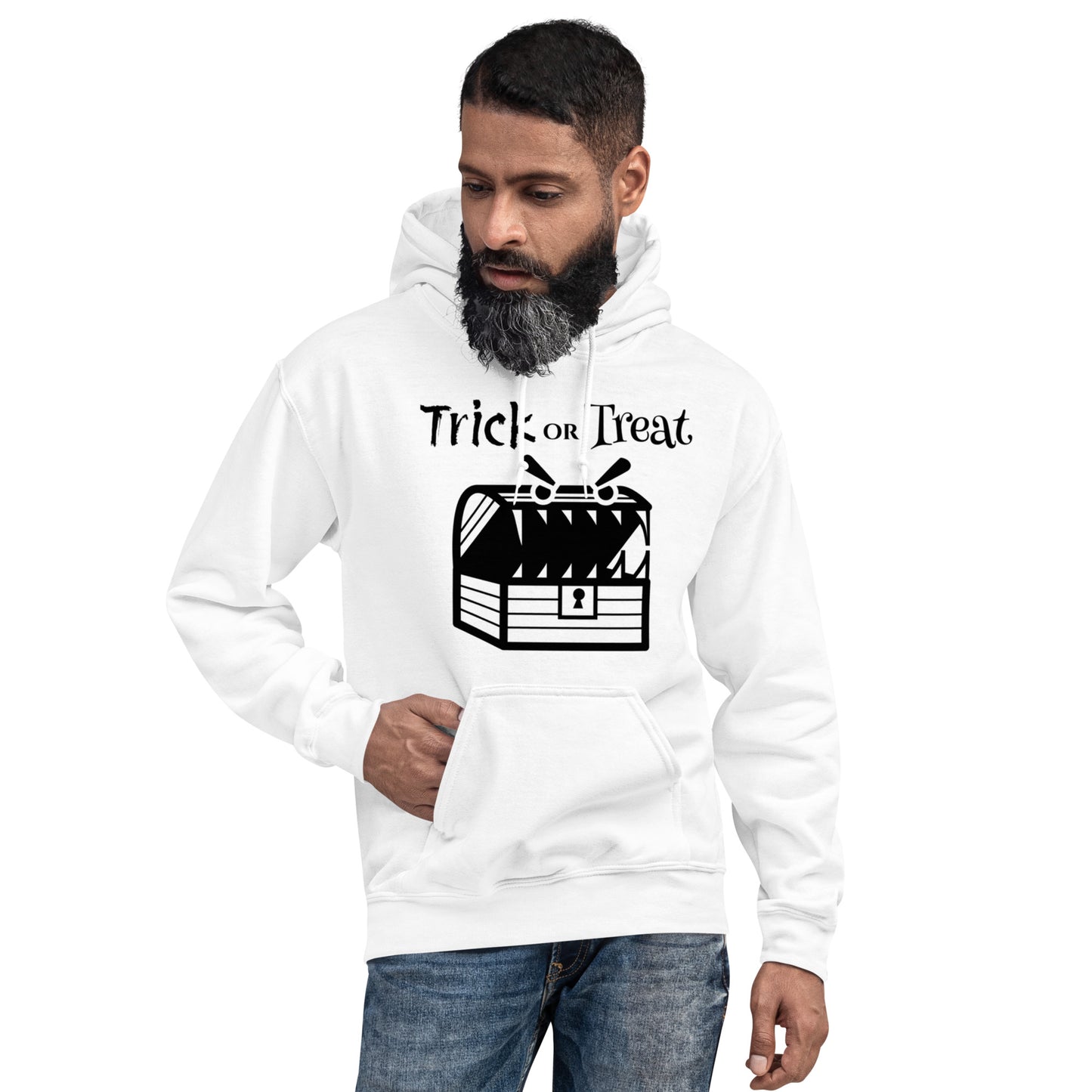 Monster Chest - Unisex White Hoodie