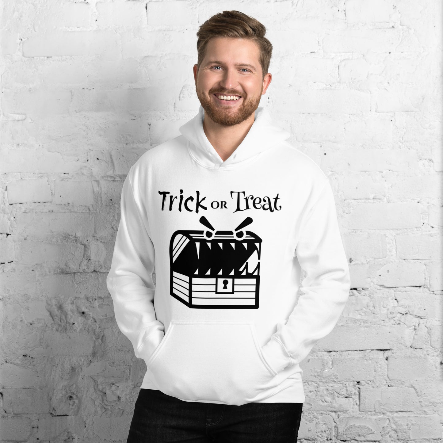 Monster Chest - Unisex White Hoodie