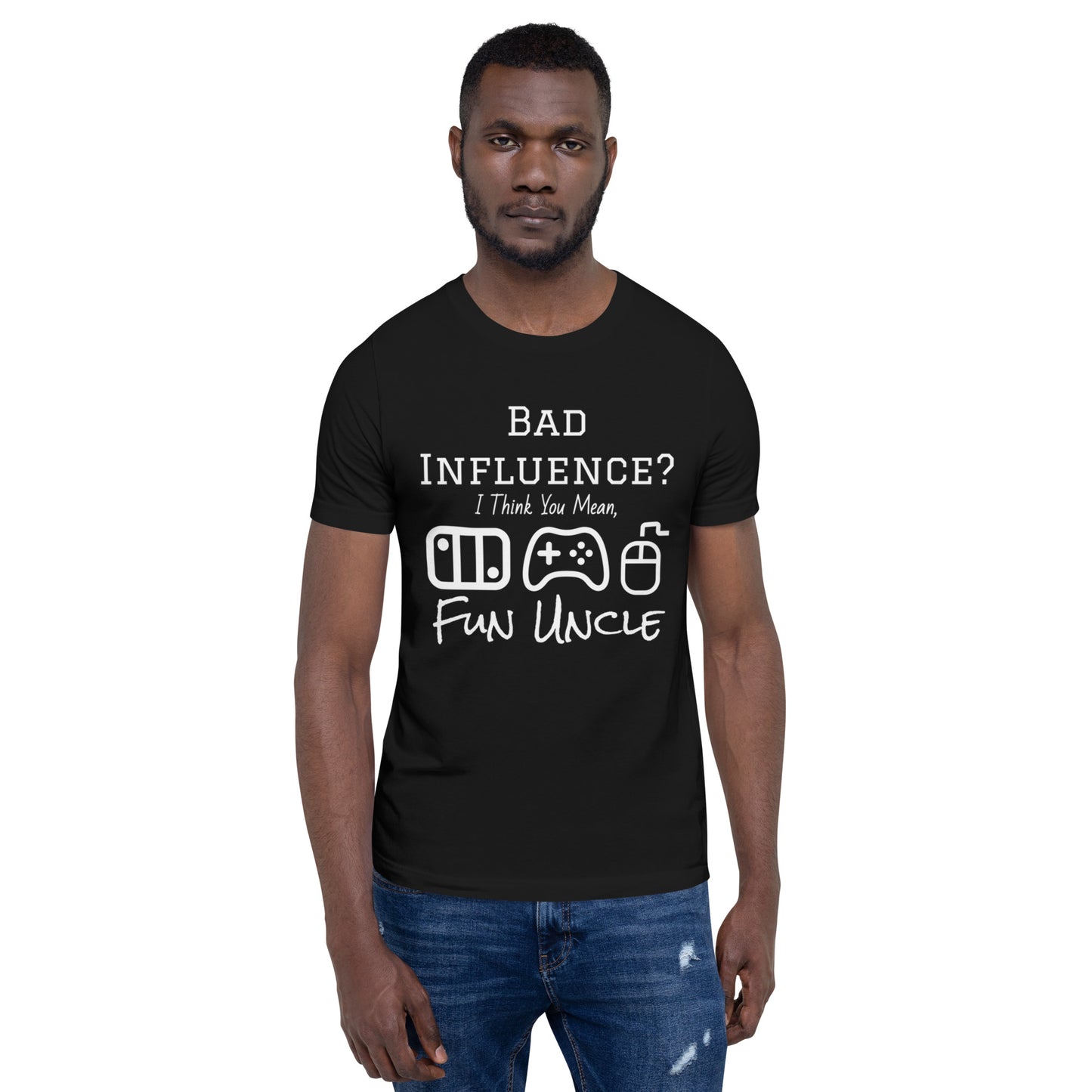 Gamer Uncle - Black T-Shirt - All Inclusive Player