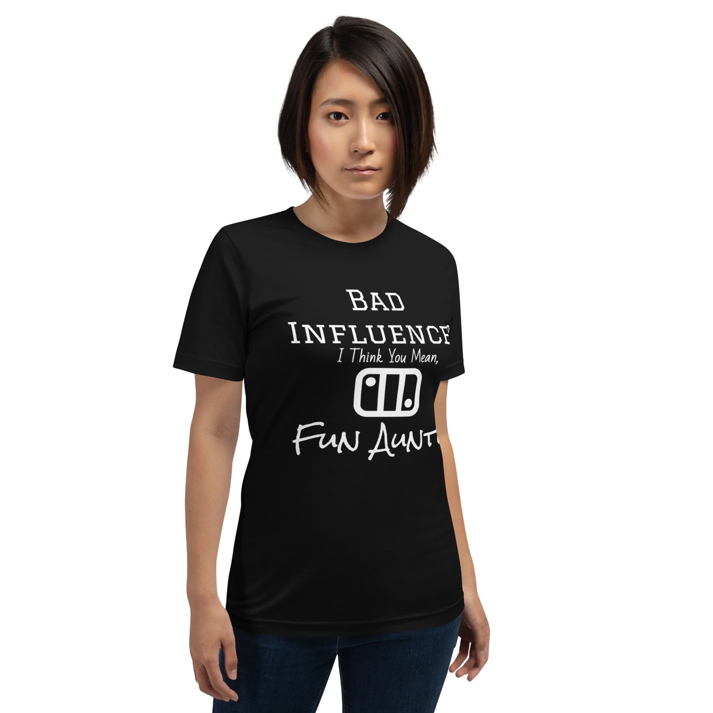 Gamer Auntie - Black T-Shirt - Switch Player