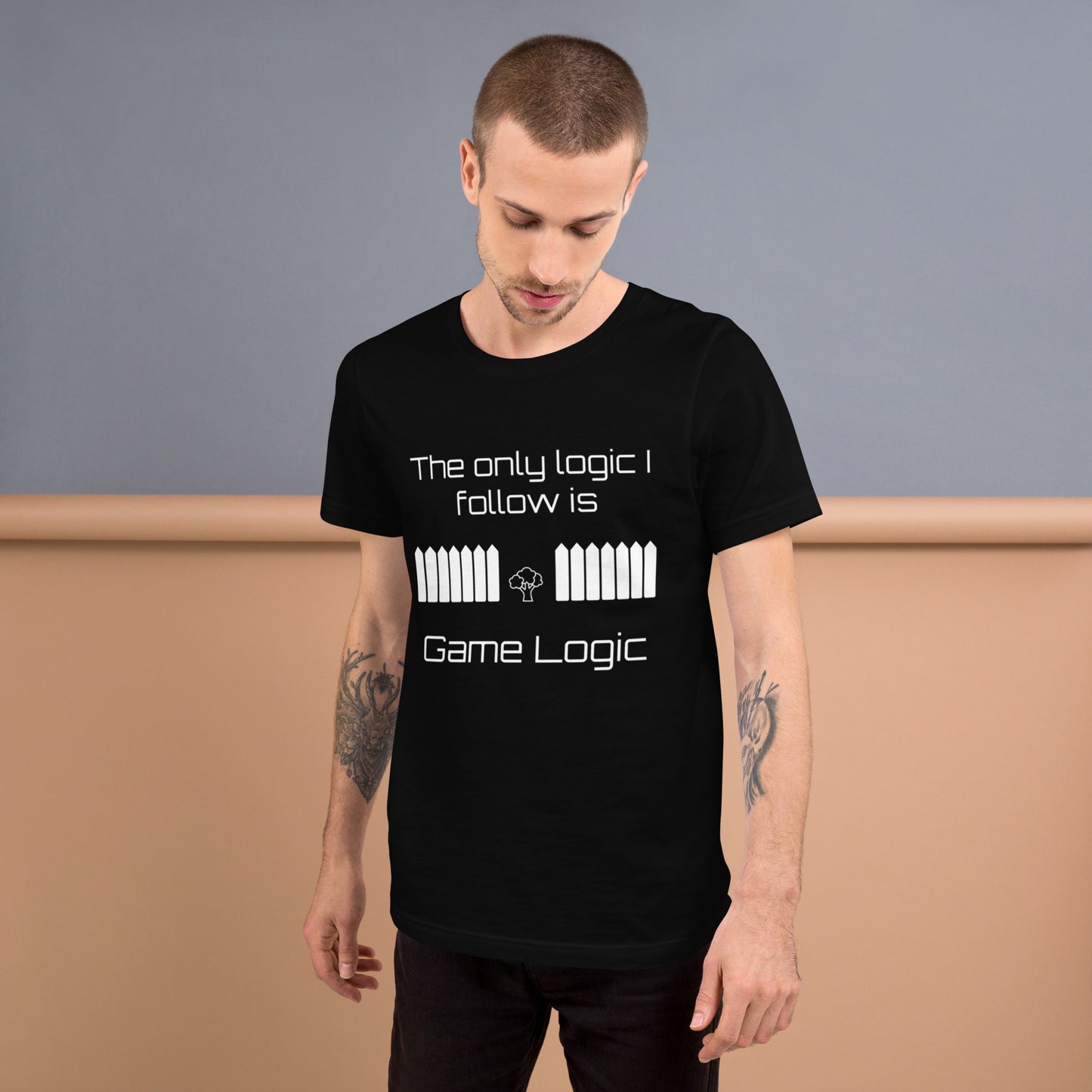 Game Logic - Unisex Black T-Shirt