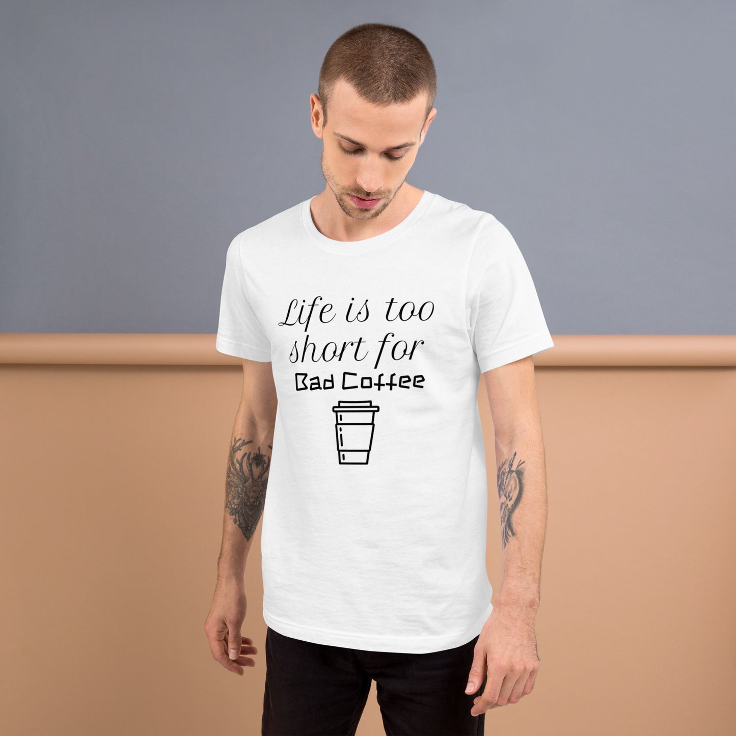 Bad Coffee - White T-Shirt