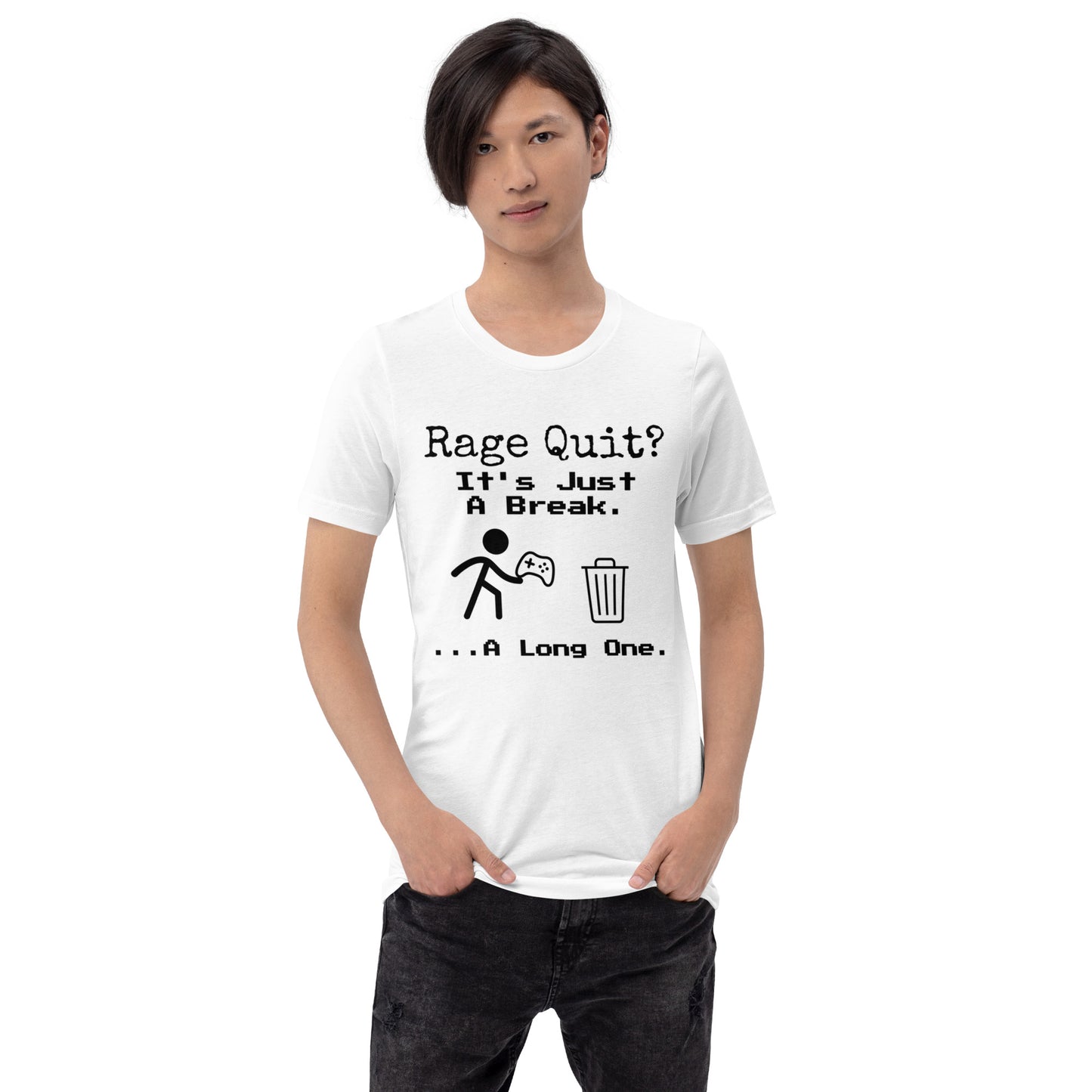 Rage Quit - White T-shirt