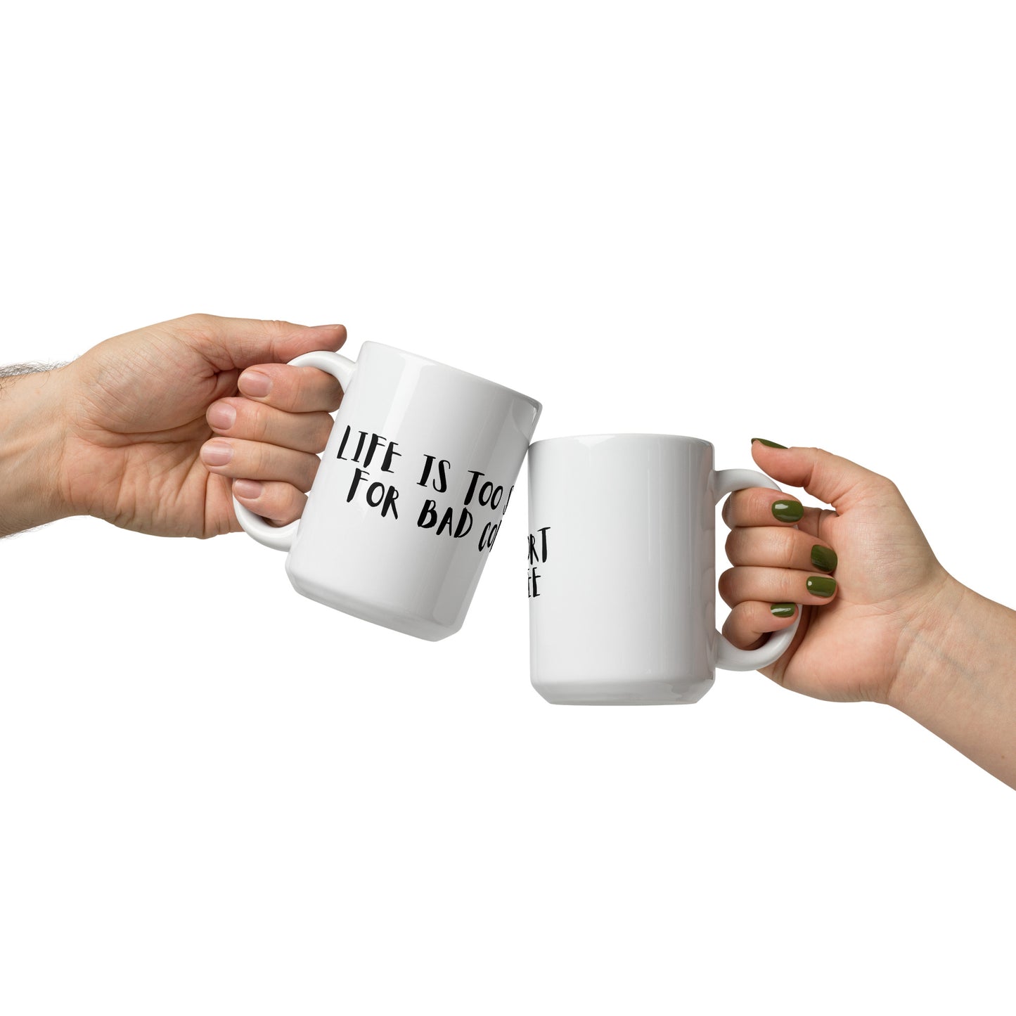 Bad Coffee - White glossy mug