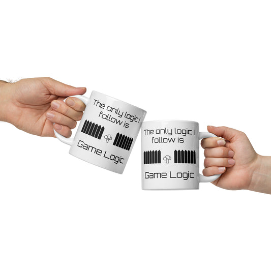 Game Logic - White glossy mug